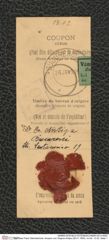 Nachlass Franz Steindachner, Koupon von Grigore Antipa (26.01.1905), Inv.Nr. 13.02, Seite 1